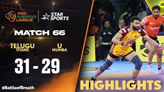 దున్నేసిన తెలుగు టైటాన్స్ | Match 66 | Telugu Highlights | #ProKabaddiOnStar