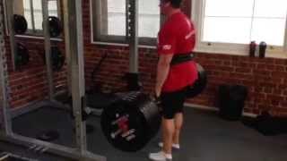 MassiveJoes.com - Steve Mills Strength Training - 220kg Stiff Legged Deadlifts for 8 Reps