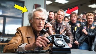 Clint Eastwood Bullied By Bikers, Until He Makes A Shocking Phone Call