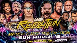 AEW Revolution 2026 Match Card Predictions | Wrestle Freakin
