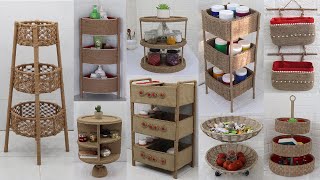 10 Storage Organizer Racks from Waste Materials | Jute Craft Ideas