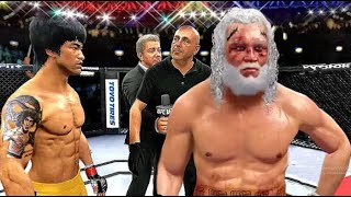 Bruce Lee vs. God Zeus - EA sports UFC 4 - CPU vs CPU epic