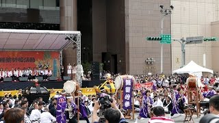 2015日本松山市大神轎道後八町來臺撞轎祈福活動【伊豫之國松山水軍太鼓】