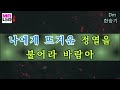 불어라바람아 한승기 전문가 프로용 반주 mr 노래방 멜로디제거 엠알나라