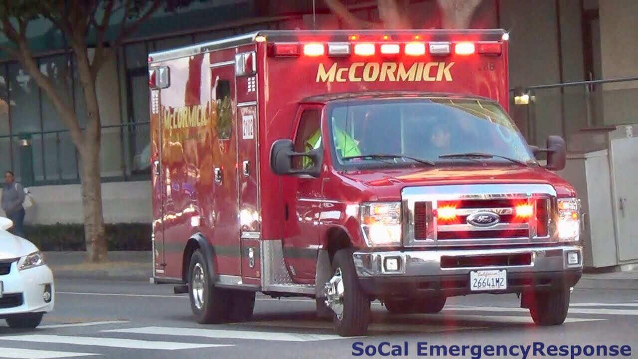 Santa Monica Fire Dept. Engine 4 & NEW McCormick 2102 Transporting ...