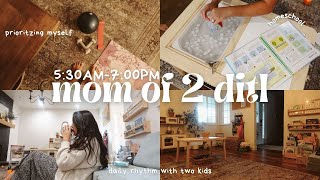 FULL DITL AS A MOM OF 2 | prioritizing myself, waking up before the kids, \u0026 our daily rhythm!