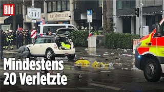 MÜNCHEN: Autofahrer rast in Menschenmenge | Viele Menschen verletzt, darunter Kinder