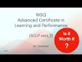 Overview of WSQ Advanced Certificate in Learning and Performance vers-1