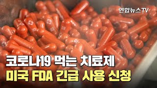 코로나19 먹는 치료제 미국 FDA 긴급 사용 신청 / 연합뉴스TV (YonhapnewsTV)