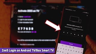 Zee5 login in Android Smart TV | How to Login/Activate Zee5 on TV🔥