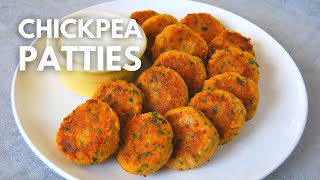Chickpea Patties Recipe | The Best Chickpea Recipe Ever! Sweet Potato Chickpea Patties