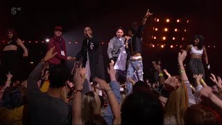 MTV EMA 2017 Unforgettable Stage invasion FT French Montana \u0026 Swae lee