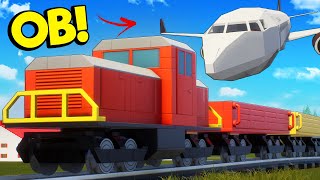 OB Helped Me Crash a Lego Plane into a Train! (Brick Rigs Multiplayer)