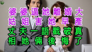 婆婆逼她離婚大 ，姑姐害她早產老公一語戳破真相她倆後悔了#生活經驗 #養老 #中老年生活 #為人處世 #情感故事 #离婚家庭 #通奸 #绿茶