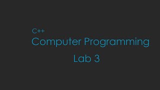 Computer Programming Lab 3(Files) - PPU