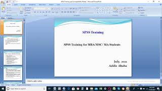 introduction to SPSS in Amharic #ethiopia