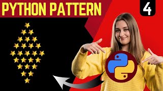 Python Star Pattern Programs | Create a Diamond Shape in Python