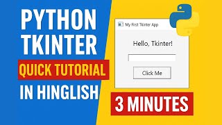 Tkinter Python Tutorial | GUI App in 3 Minutes