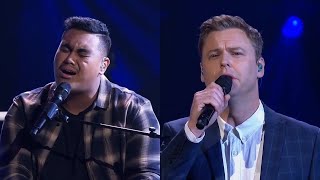 Hoseah Partsch vs Nathan Kneen - Bridge over Troubled Water | The Voice AU 6 (2017) | Battle Rounds