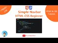 simple navbar design using html and css
