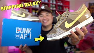 SHIPPING DELAY? UNDEFEATED NIKE DUNK LOW