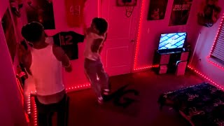 Dad vs Son 1 ON 1 🔥🏀basketball ARCADE ROOM LIT who you think WINS? GAME 1 🔥🔥