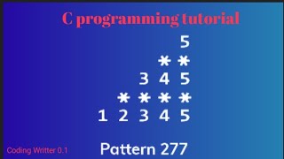 Normal pattern tutorial video ll C programming language ll ๐ฏ๐ง #coding #short #youtubeshorts