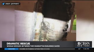 Woman Wedged Between NYC Buildings Saved