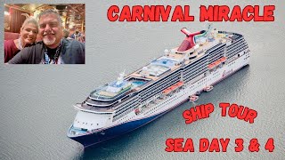 Carnival Miracle Alaska Cruise - Ship Tour and Sea Days 3 and 4.