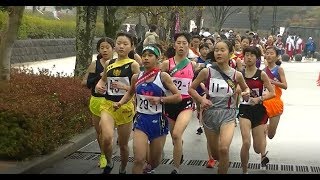 20200119福岡市中学新人駅伝（女子） 1区スタート～2区