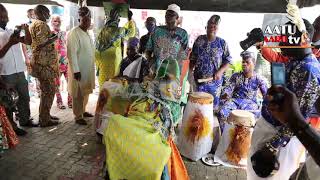 GELEDE DANCING AT THE ONIBA-EKUN 3 MONTHS CORONATION GRAND FINALE