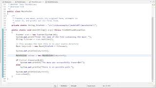 Using Stacks - Maze Traversal (Java Foundations / jsjf)