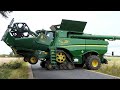 John Deere S690, S790 & X9 1100 harvesting Canola | Big Farming | Harvest 2023