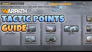 Warpath - Army Group Tactic Points Guide