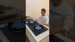 Direct-injection high-fire gas stove, heating more evenly #burningstove #diy #viralvideo