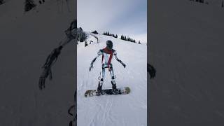 Tesla Robot learns to Snowboard #ai