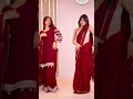 suit or saree 😍❤️ vlogchannel love hisarvlogs doubleroll sareelook suitdesign