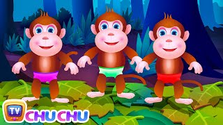 Five Little Monkeys Jumping On The Bed | Part 1 - The Naughty Monkeys | ChuChu TV Kids Songs