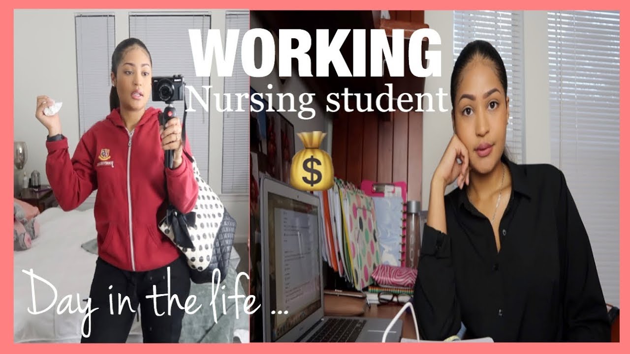 Day In The Life Of A WORKING Nursing Student - YouTube