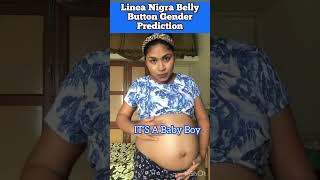 Linea Nigra Belly Button Gender Prediction Baby Boy Belly Shape🤰#shortsvideo