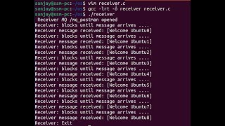 POSIX Message Queues (Single sender and multiple access)