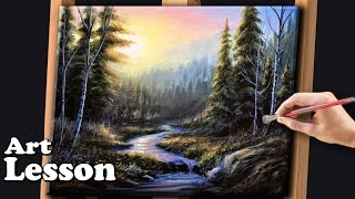 Painting a Realistic Sunrise Landscape