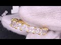 .925 silver princess cut eternity band hip hop bling ring vvs simulated diamond hip hop jewelry