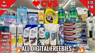 CVS ALL DIGITAL Couponing Deals & Haul | Learn How to Start w/ a New CVS Card & No ECBS | ALL FREE 🔥