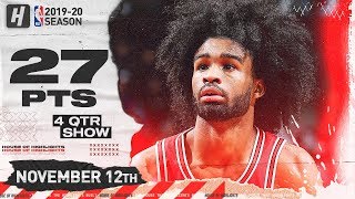 Coby White CRAZY Full Highlights vs Knicks (2019.11.12) - 27 Points, 7 Threes!