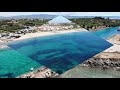 nea potidea beach greece by drone mavic air