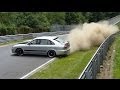 Mazda 626 Crash Unfall Big Luck Nordschleife Touristenfahrten Nürburgring 14.06.2014