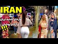 Tehran City NightLife 🇮🇷 Night Walk In Luxury Neighborhood | Extreme heat in Tehran | IRAN