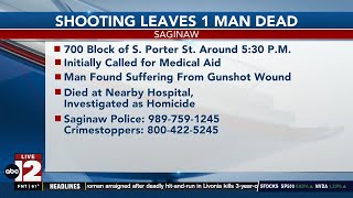 Man found dead from shooting inside Saginaw residence