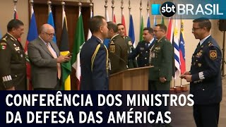 Ministros das Defesas das Américas assinam carta por paz e democracia | SBT Brasil (28/07/22)